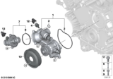 Diagram for BMW 750Li Water Pump Pulley - 11517504077