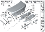 Diagram for BMW 750Li Trunk Lid Lift Support - 51247185714