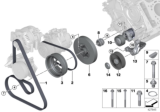Diagram for BMW 750Li Serpentine Belt - 11287631824