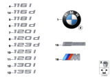 Diagram for BMW 128i Emblem - 51147166445