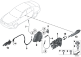 Diagram for BMW Door Lock Actuator Motor - 51217185689