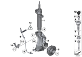 Diagram for BMW X1 Shock Absorber - 31316851335