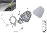 Diagram for BMW Fuel Door Release Cable - 51257297008