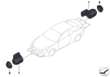 Diagram for BMW 640i Parking Assist Distance Sensor - 66209297700
