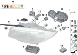 Diagram for BMW X5 M Headlight Motor - 63117207574