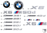Diagram for BMW X6 Emblem - 51147318697
