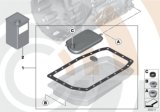 Diagram for BMW Automatic Transmission Filter - 24152333915