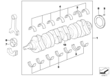 Diagram for BMW 528e Crankshaft Thrust Washer Set - 11211706855