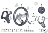 Diagram for BMW 340i Steering Wheel - 32307848339