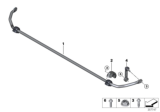 Diagram for BMW X2 Sway Bar Link - 33506862865