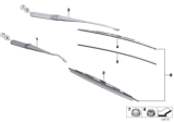 Diagram for BMW Z4 Wiper Blade - 61617198670
