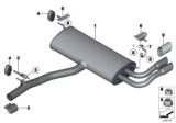 Diagram for BMW Exhaust Pipe - 18307646018