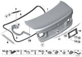 Diagram for BMW Trunk Lid Lift Support - 51247259763