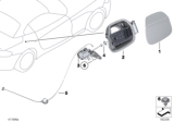 Diagram for BMW Fuel Door Release Cable - 51177046312