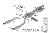 Diagram for BMW Catalytic Converter Gasket - 11627830668