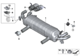 Diagram for BMW Alpina B7 Exhaust Resonator - 18307992024