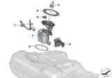Diagram for BMW Fuel Pump Gasket - 16117188566