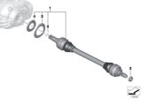 Diagram for BMW 535d Axle Shaft - 33207581017