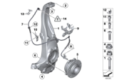 Diagram for BMW M5 Steering Knuckle - 31212284053