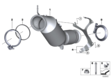 Diagram for BMW X3 Catalytic Converter - 18328661424