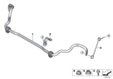 Diagram for 2012 BMW X5 Sway Bar Link - 31356859652