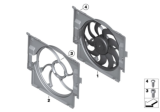 Diagram for BMW Cooling Fan Assembly - 17428625440