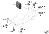Diagram for BMW X3 Parking Assist Distance Sensor - 66209270495