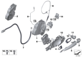 Diagram for BMW Door Latch Assembly - 51217318419