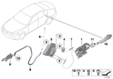 Diagram for BMW Door Lock Actuator Motor - 51227185688