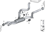 Diagram for BMW Exhaust Pipe - 18307553826