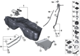 Diagram for BMW M6 Fuel Tank - 16112284040