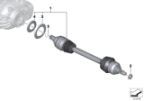 Diagram for BMW Axle Shaft - 33212284615