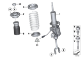Diagram for 2014 BMW 535i xDrive Shock Absorber - 37116796857