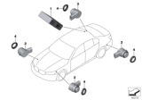 Diagram for BMW X5 M Parking Sensors - 66209121387
