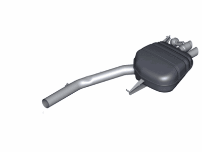 BMW 18307646954 Rear Silencer, Left, With Exhaust Flap