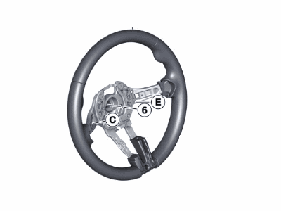BMW 32307848339 Steering Wheel Leather