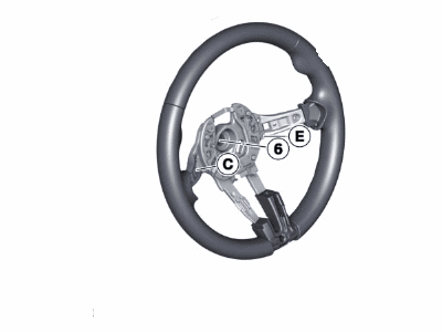 BMW 32307851234 Steering Wheel Leather