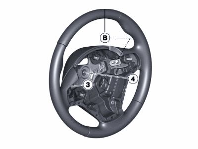 2018 BMW 330i Steering Wheel - 32309864181