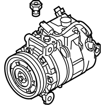 2009 BMW 128i A/C Compressor - 64529122618
