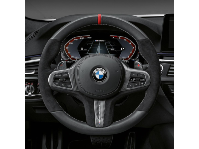 BMW M Performance Cover in carbon fiber/leather for steering wheel 32302456084
