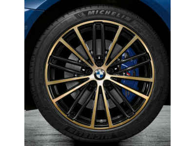 BMW 19 Inch Style 635 Cold Weather Wheel and Tire Set in Night Gold 36115A4D7D7