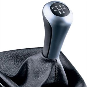 BMW Leather/Chrome Gear Shift Knob/Matte Finish 25117536019