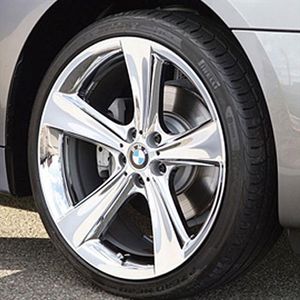 BMW Star Spoke 128 Chrome-Plated Wheel & Tire Set 36110413960