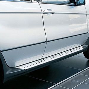 BMW Brushed Aluminum Running Boards: Set of 2 51710017315