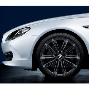 BMW M Performance Liquid Black V-Spoke 464M, 20" Wheels with Tires - Complete Set 36112303768