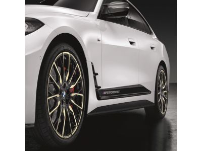 BMW 20 inch M Performance Complete Wheel and Tire Set in Double Spoke 868 M Bicolor, Night Gold. Glossed Milled. 36115A3E067