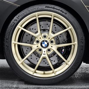 BMW M Performance Frozen Gold Style 763M Complete Wheel & Tire Set 36112459540