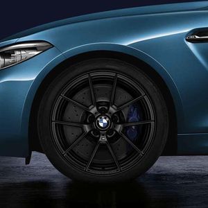 BMW M Performance Style 763M Summer Complete Wheel and Tire Set - Matte Black 36112449762