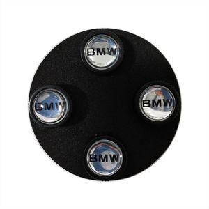 BMW 36122456424 Lettering Valve Stem Caps, Black