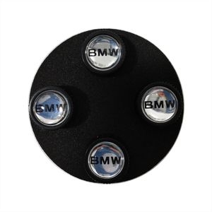 BMW Lettering Valve Stem Caps, Black 36122456424